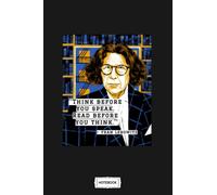 Fran Lebowitz Think Before You Speak Its A City Notebook: Lined College Ruled Paper,6x9 120 Pages,journal,matte Finish Cover,diary,planner