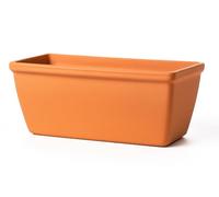 FRANCACOR Maceta Barro Terracota Natural Alargada - Jardinera Barro Rectangular nº 42-42 x 18 x 17 cms
