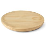 FRANCACOR PACK DE 6 UNIDADES Plato redondo madera pino para pulpo, fiambre, cortar, salvamanteles (20 cms)