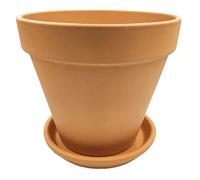 FRANCACOR Plato Barro para Maceta - Barro Natural - Varias Medidas - Eco - (Maceta NO INCLUIDA) (Plato 36 cms - Base Maceta 30)