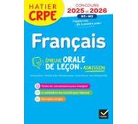 Français - Crpe 2026-2027 - Epreuve Orale Dadmission (ebook)