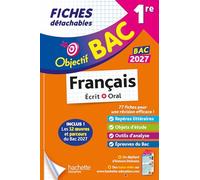 Français écrit + oral 1re: Fiches détachables