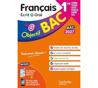 Français écrit + oral 1re STMG-STI2D-ST2S-STD2A-STHR-STL