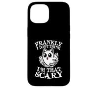 Francamente I Dont Think Im That Scary Cute Ghost Cat Halloween Carcasa para iPhone 15