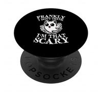 Francamente I Dont Think Im That Scary Cute Ghost Cat Halloween PopSockets PopGrip Adhesivo