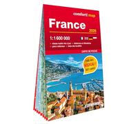 France 1/1.600.000 (carte poche format laminée) (Carte Poche laminée Comfort! Map)