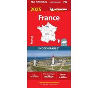 France 2025. Indéchirable: wegenkaart Schaal 1 : 1.000.000 (Mapas National)