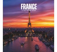 France 2026 Calendar: Scenic Monthly Views of Lavender Fields, Vineyards, Mountain Villages & Coastal Towns • U.S. Holidays with Notes | 8.5 × 8.5 in