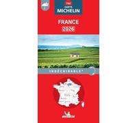 Michelin Mapa de carreteras Francia 2026 resistente al desgarro Escala 1:1 000 000 (Mapas National)
