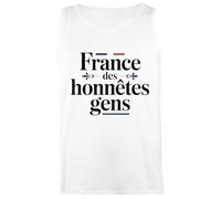 France Des Honnêtes Gens T-Shirt Sans Manches Femme Blanc Tank Top Women's Sleeveless T-Shirt