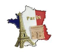 France Flag Magnet, 3D Refrigerator Decor, Aesthetic Kitchen Accessory with Patriotic Design for Home Dorm Studio Pantry Bedroom File Cabinet Birthday Gift Display