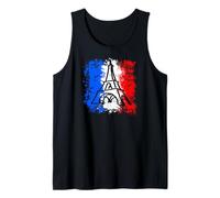 France Flag Shirt Eiffel Tower T Shirt Gift Paris French Camiseta sin Mangas
