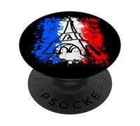 France Flag Shirt Eiffel Tower T Shirt Gift Paris French PopSockets PopGrip Adhesivo