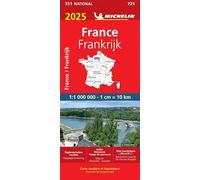 FRANCE FRANKRIJK 11721 2025: wegenkaart Schaal 1 : 1.000.000 (Nationale kaarten Michelin)