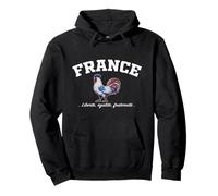 France Gallic Rooster Vintage French Souvenir Sudadera con Capucha
