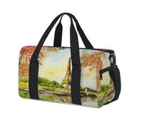 France Paris - Bolsa de lona deportiva para fin de semana, bolsa de viaje informal, para viajes, gimnasio, para niños, niñas, niños, mujeres y hombres