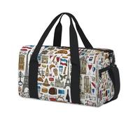 France Paris - Bolsa de lona deportiva para niños, niñas, mujeres, hombres, para fin de semana, para viajes, gimnasio, uso casual