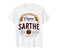 France Vintage Sarthe Departamento Francés Camiseta