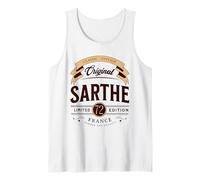 France Vintage Sarthe Departamento Francés Camiseta sin Mangas