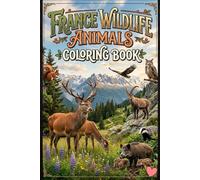 France Wildlife Animals Coloring Book for Kids Ages 3-15 Fun and Educational French Forest, Mountain & Countryside Animal Coloring Pages for Boys and Girls | Cute, Realistic & Easy-to-Color Designs