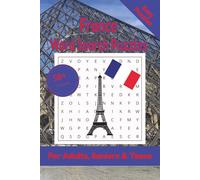 France Word Search Puzzle: 50+ Puzzles Word Search Easy to Read about France and More | 6x9 inches, 110 pages | Gift for France, Countries & Traveling Lover