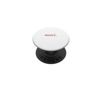 Francés Diciendo Merci París Vacaciones francés Cita PopSockets PopGrip Adhesivo