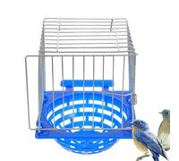 Francés (FR) Nid D'Élevage Pour Oiseaux - Bol De Ponte Y ABS Et Fil De Fer 16x14,5x12 Cm | Cuenca De Reproducción Pour Perroquets Et Pigeons | Accesorio De Nidification Verter Avière Et Soins Des Oise