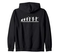 Francés Hornist Evolution Mujeres Divertido Trompetista Francés Sudadera con Capucha