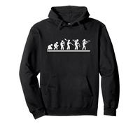 Francés Hornist Evolution Mujeres Divertido Trompetista Francés Sudadera con Capucha