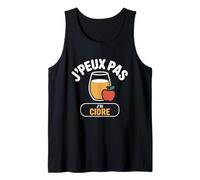 Francés J'Peux Pas J'Ai Cidre Funny Sidra Amantes Camiseta sin Mangas