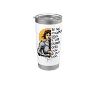 Francés No tengo miedo de nacer para hacer esta Juana de Arco Vaso térmico de acero inoxidable de doble pared