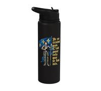 Francés No tengo miedo. Nací para hacer esto. Juana de Arco Stainless Steel Insulated Water Bottle