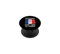 Francés Résistance Francia Cruz de Lorena Vive Libre o Muere PopSockets PopGrip Adhesivo