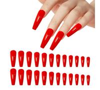 Francés uñas artificiales consejos de arte kit de uñas postizas, puntas de uñas postizas completas prensa en las uñas bailarina puntas de uñas francesas naturales artificiales uñas de los pies