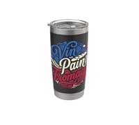 Francés Vin Dolor Fromage Bastille Day Culture Vaso térmico de acero inoxidable de doble pared