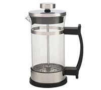 Francesa de Vidrio Prensa Francesa Vidrio Borosilicato y Acero Inoxidable 304, Doble Filtración 50% Más Elevación para Café y Té en Casa, 95% Transmitancia de Luz y 150°C Resistencia Térmica,