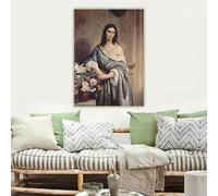 Francesco Hayez "Pensamientos melancólicos. 1842" Lienzo impreso, póster, decoración de pared para el hogar (70x100cm/Sin marco)