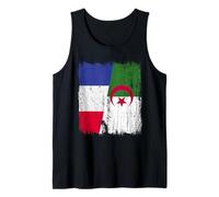Francia Argelia Media Bandera Patrimonio francés argelino Camiseta sin Mangas
