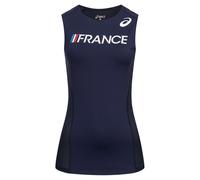 Francia ASICS Camiseta Deportiva Para Mujeres De Atletismo Elite Nuevas Azul
