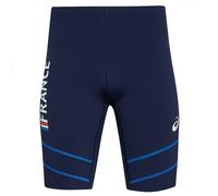 Francia ASICS Pro Elite Hombre Running Fitness Sprinter Short Azul Nuevo