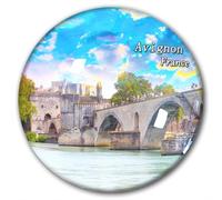 Francia Aviñón imán nevera nevera pegatinas imán decorativo viaje recuerdo vidrio