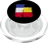 Francia Bélgica Media Bandera Francesa Belga Jersey PopSockets PopGrip para MagSafe