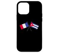 Francia Cuba Banderas Cruzadas Patrimonio Cubano Francés Carcasa para iPhone 12 Mini