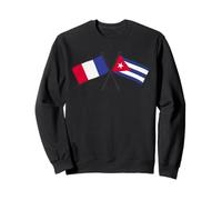 Francia Cuba Banderas Cruzadas Patrimonio Cubano Francés Sudadera