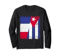 Francia Cuba Media Bandera Patrimonio Cubano Francés Manga Larga