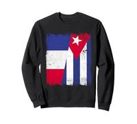 Francia Cuba Media Bandera Patrimonio Cubano Francés Sudadera