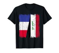 Francia Irak Media Bandera Francesa Irak Jersey Camiseta