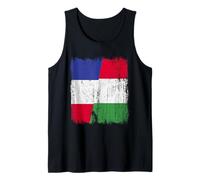 Francia, Italia, media bandera, orgulloso, francés, italiano, orgullo Camiseta sin Mangas