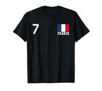 Francia número Bandera Nacional Patrimonio del Orgullo del país Camiseta