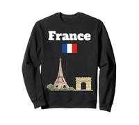 Francia Recuerdo de Viaje París Amante Bandera Francesa Sudadera